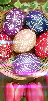 Christmas Ornament Light Easter Egg Live Wallpaper