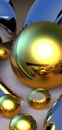 Christmas Ornament Light Gold Live Wallpaper