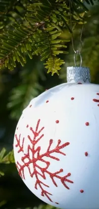 Christmas Ornament Light Leaf Live Wallpaper