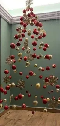 Christmas Ornament Light Wood Live Wallpaper