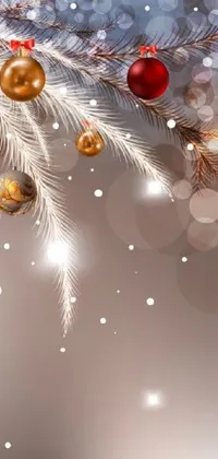 Christmas Ornament Liquid Twig Live Wallpaper