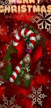 Christmas Ornament Organism Red Live Wallpaper