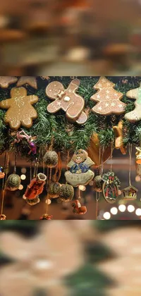 Christmas Ornament Ornament Wood Live Wallpaper