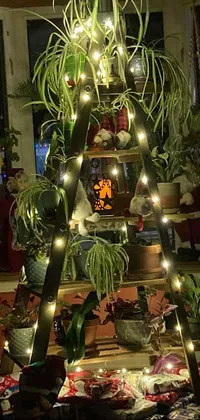 Christmas Ornament Plant Christmas Tree Live Wallpaper