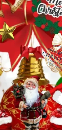 Christmas Ornament Santa Claus Beard Live Wallpaper