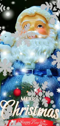 Christmas Ornament Santa Claus Beard Live Wallpaper
