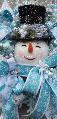 Christmas Ornament Snowman Tree Live Wallpaper