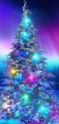 Christmas Tree Atmosphere Light Live Wallpaper
