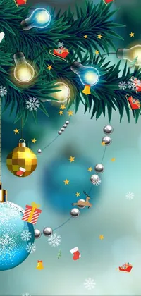 Unleash the Christmas spirit with this stunning phone live wallpaper