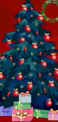 Christmas Tree Christmas Ornament Holiday Ornament Live Wallpaper