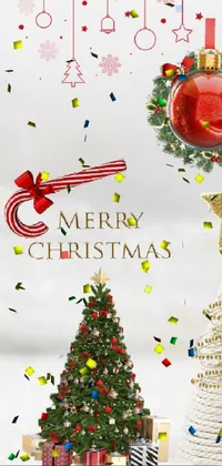 Get into the festive spirit with this stunning Christmas-themed live wallpaper for your phone