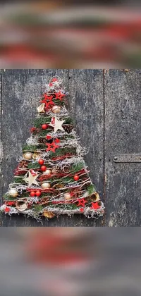 Christmas Tree Christmas Ornament Leaf Live Wallpaper