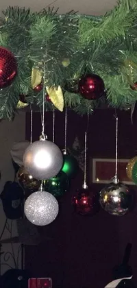 Christmas Tree Christmas Ornament Light Live Wallpaper