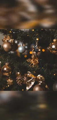 Get into the festive spirit with our stunning Christmas tree live wallpaper