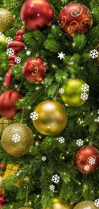 Christmas Tree Christmas Ornament Plant Live Wallpaper