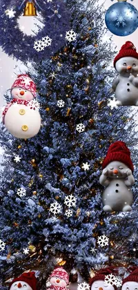 Christmas Tree Christmas Ornament Snow Live Wallpaper