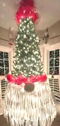 Christmas Tree Christmas Ornament White Live Wallpaper