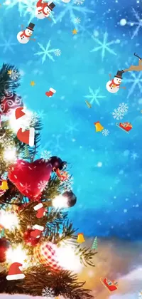 Christmas Tree Christmas Ornament World Live Wallpaper