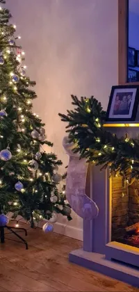 Christmas Tree Light Plant Live Wallpaper