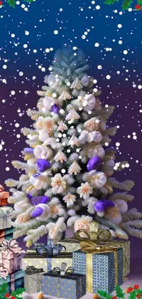 Christmas Tree Plant Christmas Ornament Live Wallpaper