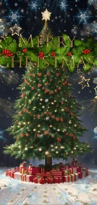Christmas Tree Plant Christmas Ornament Live Wallpaper