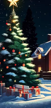 Christmas Tree Property Plant Live Wallpaper