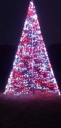 Christmas Tree Purple Triangle Live Wallpaper