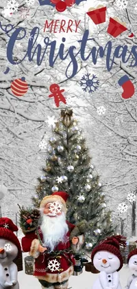 Christmas Tree White World Live Wallpaper