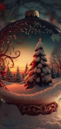 Christmas Tree World Branch Live Wallpaper