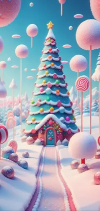Christmas Tree World Light Live Wallpaper