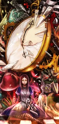 Clock Art Fictional Character Live Wallpaper