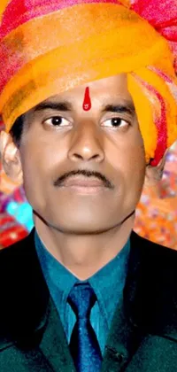 This phone live wallpaper showcases the beauty and cultural significance of turbans through various close-up portraits