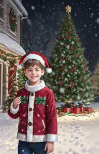 Clothing Christmas Tree Smile Live Wallpaper