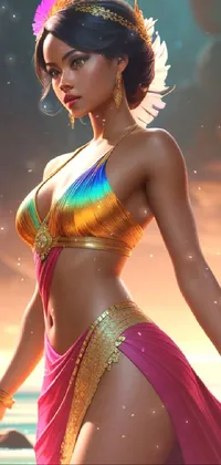 Exotic lady Live Wallpaper