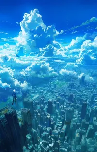 Cloud Atmosphere Building Live Wallpaper