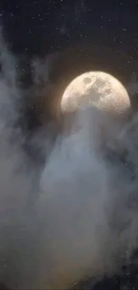 Cloud Atmosphere Moon Live Wallpaper