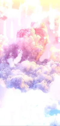 Cloud Atmosphere Purple Live Wallpaper