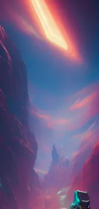 Looking for a captivating live wallpaper for your phone? Look no further than this space-inspired scene