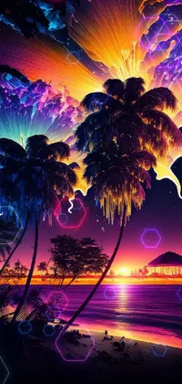 Transform your phone screen into an awe-inspiring fantasy landscape with this stunning live wallpaper