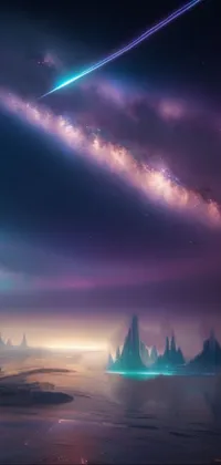 Indulge in the mesmerizing world of a phone live wallpaper filled with a magical atmosphere