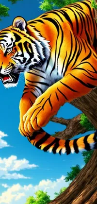 Cloud Bengal Tiger Vertebrate Live Wallpaper