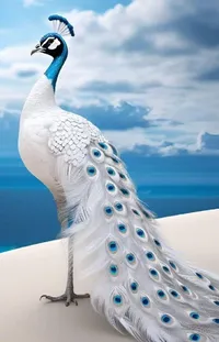 Cloud Bird Peafowl Live Wallpaper