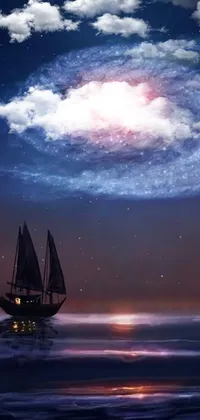 Cloud Boat Atmosphere Live Wallpaper