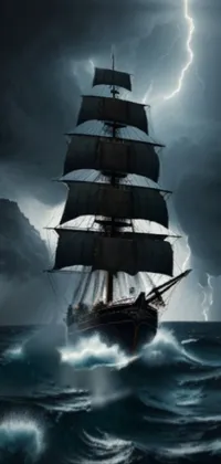 Cloud Boat Water Live Wallpaper