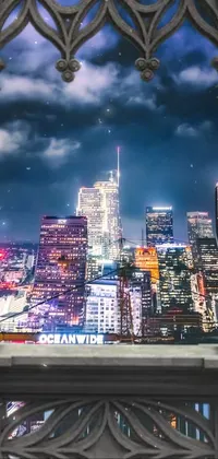 Bring your phone to life with an ultra-high-resolution live wallpaper depicting a bustling city at night