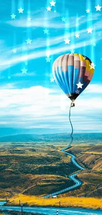 Cloud Hot Air Ballooning Aerostat Live Wallpaper