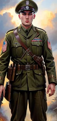 Cloud Military Uniform Military Person Live Wallpaper