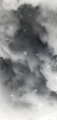 Cloud Monochrome Grey Live Wallpaper