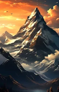 Cloud Mountain Sky Live Wallpaper