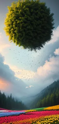 Cloud Plant Sky Live Wallpaper